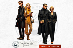 Golden Hour Travelers Clipart And Vacation People Graphics Product Image 19