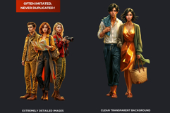 Golden Hour Travelers Clipart And Vacation People Graphics Product Image 3