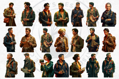 Golden Hour Travelers Clipart And Vacation People Graphics Product Image 8