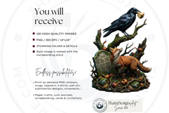 Jean De La Fontaine Fables Clipart Dark Renaissance PNG Product Image 2