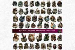 Jean De La Fontaine Fables Clipart Dark Renaissance PNG Product Image 5