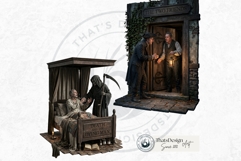 Jean De La Fontaine Fables Clipart Dark Renaissance V2 Product Image 10