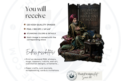 Jean De La Fontaine Fables Clipart Dark Renaissance V2 Product Image 2