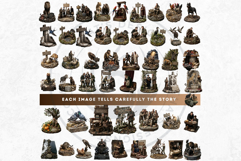 Jean De La Fontaine Fables Clipart Dark Renaissance V2 Product Image 5