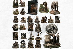 Jean De La Fontaine Fables Clipart Dark Renaissance V2 Product Image 6