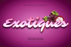 Mangosteen editable text effect style in natural color Product Image 3