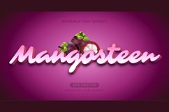Mangosteen editable text effect style in natural color Product Image 1