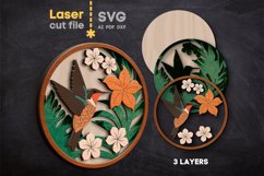Tropical Animals Bundle SVG laser cut file for Glowforge Product Image 5