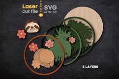 Tropical Animals Bundle SVG laser cut file for Glowforge Product Image 7