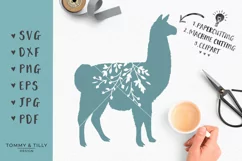 Llama Silhouette - SVG DXF PNG EPS JPG PDF Cutting File Product Image 1