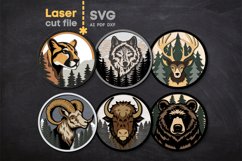 Forest Animals Bundle SVG laser cut file for Glowforge Product Image 2