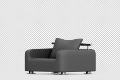Isometric Arm Chair 3D isolated render Product Image 1