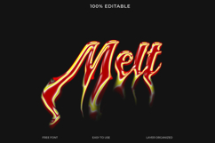 Fire Melt Text Effect Graphic Design Template Product Image 1