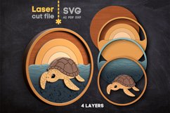 Sea Animals Bundle SVG laser cut file for Glowforge Product Image 3