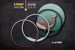 Sea Animals Bundle SVG laser cut file for Glowforge Product Image 6