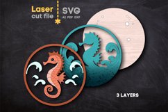 Sea Animals Bundle SVG laser cut file for Glowforge Product Image 7