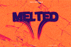 Dark Melted Text Effect Graphic Design Template Product Image 1