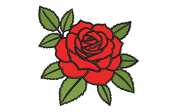 Rose Blossom Embroidery Designs for Machine Product Image 1