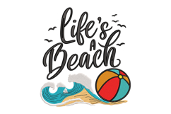 Life&#039;s A Beach Summer Machine Embroidery Designs Product Image 1