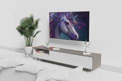 Samsung Frame TV Art, Holographic Unicorn Set of 4 Product Image 4