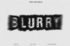 Blurry Text Effect Graphic Design TemplateBlurry Text Effect Product Image 2