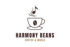 Coffee and Music Logo Design for Cafe or Jazz Club Product Image 1