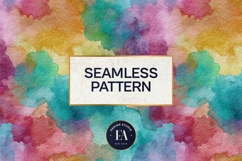 Watercolor Wash Digital Paper | Seamless Rainbow Texture Product Image 3