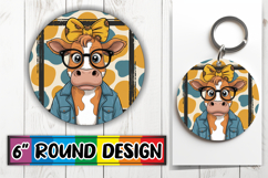 Joyful Circle Designs Sublimation, Cute Cow Product Image 1