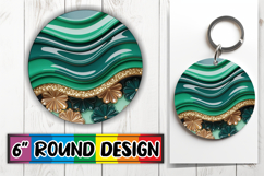 Whimsical Round Car Coaster Designs, Pattern Product Image 1