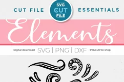 Flourish svg, tribal, swoosh svg, swashes, swirl, squiggle Product Image 2