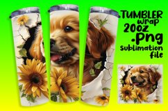 Cute Spring Animals Tumbler Wrap: 3D Wall Hole Style Product Image 1
