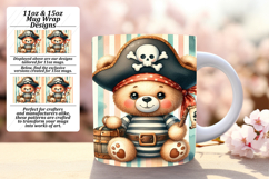 Dynamic 15oz Mug Wrap Png Artwork , Teddy Bear Product Image 1