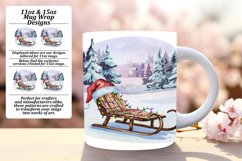 Whimsical 11oz Mug Wrap Png Design , Holiday Product Image 1