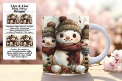Christmas Gingerbread Mug Wrap 11oz/15oz Winter Design Product Image 1