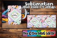 Loving memories sublimation mug wrap, Quote Product Image 1
