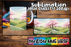 Soft whispers 11oz 15oz mug wrap, Spring Product Image 1