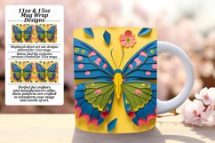 Chromatic Spring Butterfly Mug Wrap Product Image 1