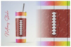 2 US Football Patterns for 20oz SKINNY TUMBLER. Product Image 2