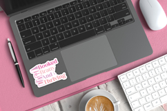 Printable Book Lover Sticker | Booked Bratty and Thriving Product Image 3