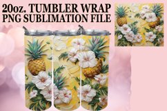 3D Flower and Fruit 20oz Tumbler Art Product Image 1