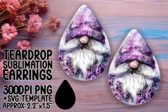Playful Gnome Serendipity: Watercolor Teardrop Joy Product Image 1