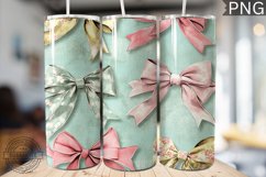 Spring Fling Bow Tumbler Wrap -High Quality 300 Dpi Product Image 1