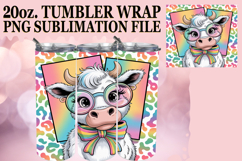 RADIANT REFLECTIONS 20oz TUMBLER WRAP, Cute Cow Product Image 1