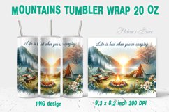 Mountains tumbler sublimation wrap 20 oz PNG Design BUNDLE Product Image 14