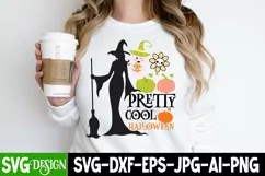 pretty Cool Halloween T-Shirt Design,Halloween SVG Design Product Image 1