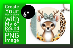 Elegant Circle Coaster PNG Artwork , Cute Animals Product Image 1