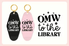 Book Lover Motel Keychain SVG Vol. 2 | OMW To The Library Product Image 3