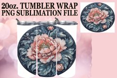 Spring Denim Floral Tumbler Design 20oz Product Image 1