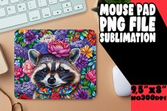 Fun Raccoon with Blooming Flowers Wrap PNG Product Image 1