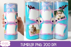 Pastel Goth tumbler wrap PNG, Halloween Photo Tumbler PNG Product Image 2